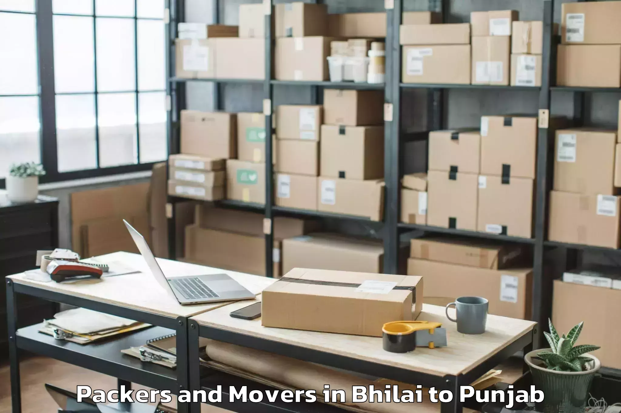 Comprehensive Bhilai to Kapurthala Packers And Movers